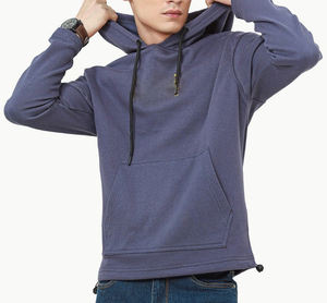 30% poliéster 70% algodón peso pesado grueso Invierno Polar de gran tamaño boxy fit color liso sudaderas con capucha - Product Image 6