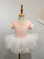 Manches longues dentelle florale bon prix danse pratique rose professionnel Ballet Tutu jupe robe ballerine Costumes