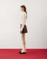 Pull tricoté décontracté pour femme en 100 % coton, respirant, à manches courtes, avec empiècements en tissu tissé, écologique, coupe classique