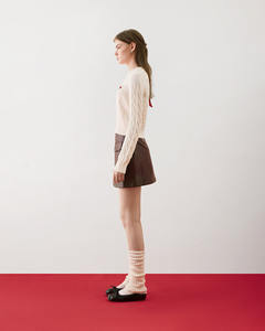 Suéter de Punto Formal de Manga Larga 100% Algodón para Mujer, Corte Regular con Tejido de Retazos por Routine - Product Image 6