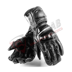 Gants de moto respirants en cuir de vachette sublimés par couleur et logo personnalisés fabriqués au Pakistan - Product Image 5