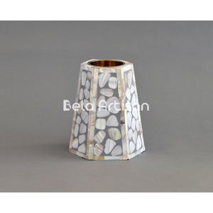 Brûleur en Bakhoor hexagonal en mosaïque orange Incrustation d'os Artistry - Product Image 2