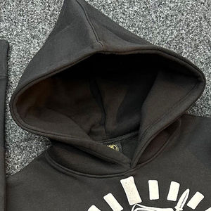 Sweat à capuche imprimé bouffant avec logo personnalisé best-seller Fabricants de vêtements Streetwear Sweats à capuche imprimés bouffants en coton molletonné pour hommes à vendre - Product Image 4