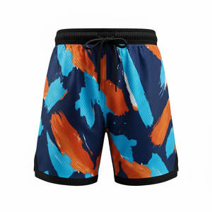 Shorts de sublimation respirants pour hommes en tissu mesh performant pour le basketball, le football et les entraînements de course à haute intensité - Product Image 1