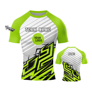 Rash Guard para hombres Camisa de surf de secado rápido Equipo de entrenamiento de manga corta y ropa de correr diario - Product Image 6