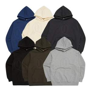 Sweat-shirts à capuche vierges pour hommes, épais, coupe oversize, épaules tombantes, multicolores, service de fabrication de logos personnalisés, vente en gros - Product Image 1