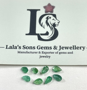 Esmeralda Zambiana 100% Natural, Corte Pera, Color Verde Claro, 6x4-5x7mm, Gema Suelta de Alta Calidad para Joyería al Mejor Precio - Product Image 5
