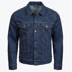 Chaqueta Vaquera para Hombre de Buena Calidad, Totalmente Personalizable, Antiarrugas, con Cuello Alto y Logotipo Frontal, Chaqueta de Moda - Product Image 1