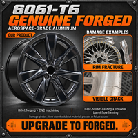 Jantes de voiture berline de performance neuves de 20 pouces en alliage d'aluminium forgé OEM de haute qualité 6061-T6 Bronze, design maillé, ET 25 mm