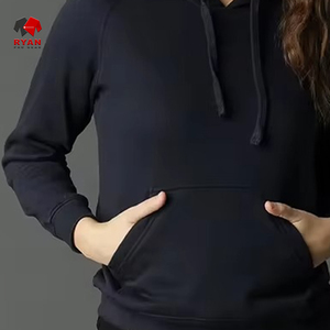Sudadera con capucha con parches bordados de gran tamaño con logotipo personalizado de secado rápido para mujer, ropa de calle de alta calidad al por mayor, sudaderas con capucha para mujer - Product Image 4