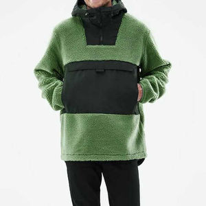 Sweat-shirts pour hommes en polaire sherpa en fausse fourrure de polyester lourd d'hiver avec logo personnalisé - Product Image 1