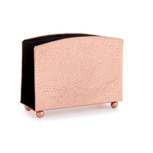 Porte-mouchoirs galvanisé au design carré avec des caractéristiques décoratives parfait pour la solution de stockage de serviettes de table élégante à la maison et au bureau - Product Image 4