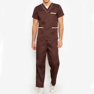 Conjuntos de uniformes de hospital de nuevo estilo, uniforme de enfermera apto para adultos, conjunto de uniformes médicos de Enfermería de algodón de punto - Product Image 2