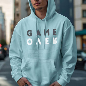 Sudaderas Extra Grandes para Hombre, Sudadera Moderna de Manga Larga, Informal, Holgada, de Algodón - Product Image 2