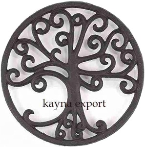 Latest Design Black Matt Finished Round Aluminum Eco-Friendly <b>Trivet</b> Unique Luxury Sturdy Finished Home Kitchen Use Sale <b>Trivet</b> - Product Image 1