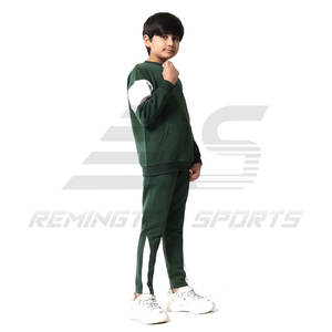 Nuevo jersey de alta calidad para niños, chándal para niños, chándal cálido liso a juego con tu propio logotipo, conjuntos de chándal para niños - Product Image 2