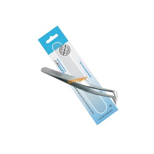 Ensemble de 2 pinces à épiler pointues antistatiques en acier inoxydable non magnétique, chirurgicales manuelles de haute qualité, certifiées CE - Product Image 3