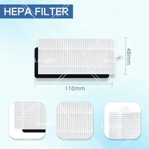 Rodillo Principal, Cepillo Lateral, Filtro HEPA, Paño de Limpieza, <span class=keywords><strong>Bolsa</strong></span> para Polvo, Accesorios Compatibles con Cecotec <span class=keywords><strong>Conga</strong></span> 7290 / 7490 Eternal Home Genesis X-Treme - Product Image 4