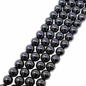 Hématite naturelle de haute qualité, perles de 8 MM, pierre de cristal, hématite, 45 perles, corde de pierre également utilisée pour la mode - Product Image 1