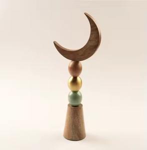 Décorations de centre de table en métal argenté, design croissant de lune, durables, faites à la main, Ramadan, Islam, Eid, meilleure qualité - Product Image 3