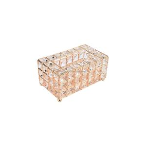 Decorative <b>Tissue</b> Box Holder Rectangular Crystal Napkin Holder <b>Facial</b> <b>Tissue</b> Holder for Home Office Restaurant(Gold) Handmade - Product Image 1