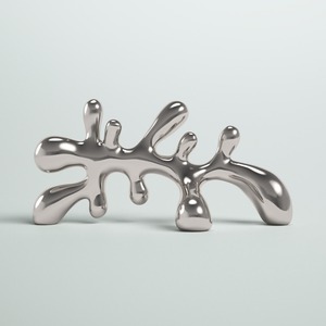 Objet de Table en argent brillant de haute qualité Accent artistique créatif pour étagère de bureau de salon ou espace de bureau - Product Image 5