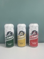 알코올 음료 카멜 맥주 500ml 캔 포장 베트남 양조 공장 OEM 수출 제품