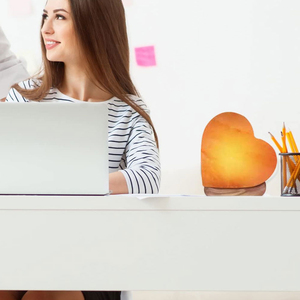 Venta al por mayor 2025 interruptor de atenuación de roca de cristal de madera Rosa USB Mini lámparas de sal del Himalaya decoración de Base de madera regalo Natural - Product Image 3