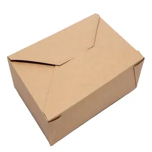 Caja de comida marrón de papel corrugado, calidad prémium, 100%, último diseño, venta al por mayor, tamaño personalizado, estilo ODM, 2022