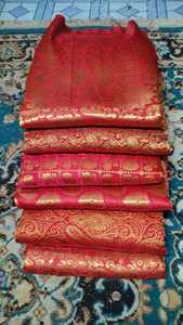 Gran oferta 100% tela de brocado Jacquard de seda orgánica patrón de dragón chino tradicional impreso para vestidos de hilo metálico para niñas - Product Image 6