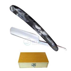 Rasoir professionnel de rasage de visage droit poignée en plastique Durable lame en acier inoxydable Instrument de beauté Salon de coiffure utilisation pour les hommes - Product Image 4