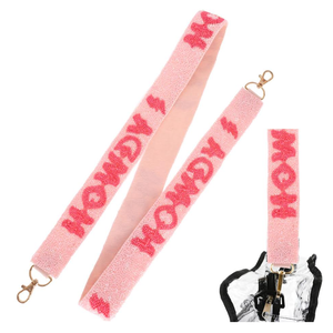 Sangle de sac à main à perles étoiles, accessoire fait main sur le thème western pour les rodéos, les festivals et le style chic de cow-boy au quotidien, journée de match - Product Image 2