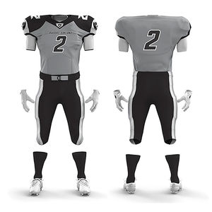 Uniforme de football américain pour hommes, best-seller, 100% polyester, séchage rapide, respirant, antibactérien, évacuation de l'humidité, logo personnalisé - Product Image 6