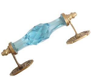 Accesorios de Hardware de latón de cristal turquesa para decoración moderna del hogar, tirador de armario de puerta nueva, cajón de armario, cocina y dormitorio - Product Image 1