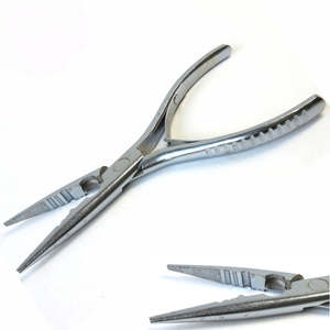 Pinzas de Acero Inoxidable para Micro Anillos, Extensiones de Cabello Nano e I-Tip, Herramienta de Sujeción Fuerte para Perlas de Queratina - Product Image 2