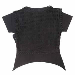 T-shirt fantaisie à manches courtes pour filles, 2 pièces - Noir - Product Image 3