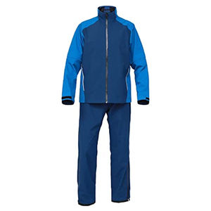 Combinaison de pluie imperméable solide imprimée pour hommes avec capuche 2 pièces ensemble de pluie léger et respirant pour la pêche au camping - Product Image 6