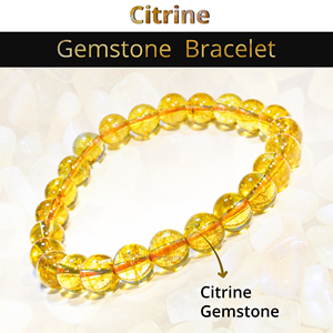 Bracelet en cristal de citrine chauffé en vrac fait à la main 8mm Bracelets extensibles perlés pour femmes et hommes Bracelet de guérison Reiki unisexe - Product Image 2