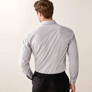 Coniston nouveau Style printemps automne à manches longues mode rayure épissage Logo personnalisé sport lâche hommes chemise - Product Image 6