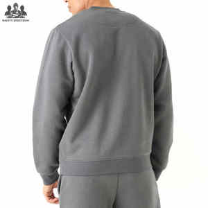 Survêtement d'entraînement décontracté pour homme, hiver, uni, écologique |   Ensemble de vêtements de sport pour la salle de sport |   Haut Bas |   100% coton |   OEM - Product Image 4