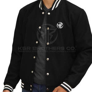 Hombres Varsity Jacket Premium Quality Fashion Letterman Bomber Jacket para Sports Club y Daily Streetwear - Product Image 6