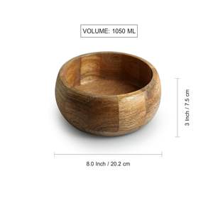 Bol à soupe en bois écologique d'approvisionnement direct d'usine durable et élégant pour les repas quotidiens bol en bois à vendre - Product Image 2