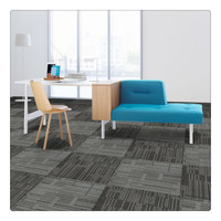 Le tapis moderne conçu de bureau couvre de tuiles le plancher commercial 50x50 PVC soutenant les tuiles en vrac de tapis de bureau