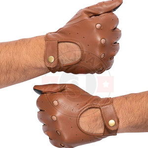 Gants de conduite en cuir de qualité supérieure pour hommes, gants de conduite en cuir de qualité supérieure - Product Image 4
