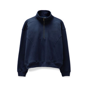 Wholesale High Quality <b>Men's</b> Half Zip Quarter Zip Pullover <b>Sweatshirts</b> Custom Logo Embroidered Heavyweight Fleece Long Sleeve - Product Image 1