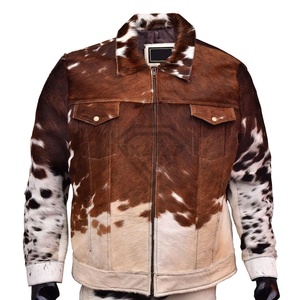 Winter Design Meilleure vente Veste en poils de vache Top Seller Original Veste en cuir lourd en poils de vache pour hommes - Product Image 3