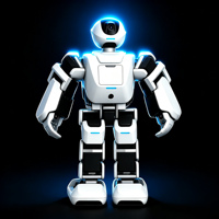 Robot humanoïde programmable 17 DOF STM32+RK3568 à double calculateur, kit robot éducatif STEM bipède ambulant avec moteur, boîte de vitesses et Python