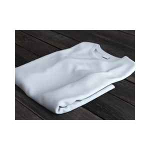 Suministro al por mayor, cantidad a granel, camiseta blanca lisa, camiseta de manga corta con cuello redondo para hombre, exportación desde Bangladesh - Product Image 5