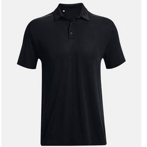 Polo de jugador clásico ajustado para hombre con cuello de punto plano Polo de botón de metal para hombre - Product Image 4