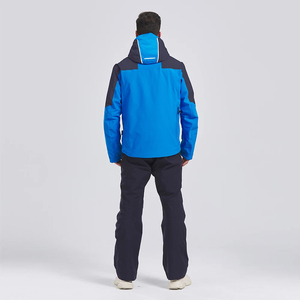 ชุดสูทเล่นกีฬากลางแจ้งสำหรับทุกเพศชุดเสื้อแจ็กเก็ตกันน้ำและกางเกงให้ความอบอุ่นพร้อมซับในผ้าฝ้ายกันลมปิดซิป - Product Image 4